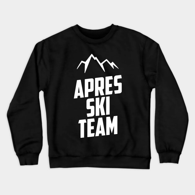 Apres Ski Team Mountain Crewneck Sweatshirt by Ramateeshop